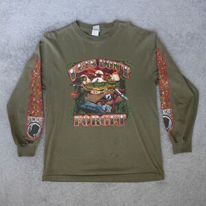 Daytona Beach Biketoberfest Shirt Men L Green Florida Biker Rally Tee POW 2008